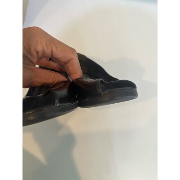 Vintage quilted Gucci Women's Black Patent Leather Peep-toe Pump Heels Size 7.5 - Picture 12 of 12